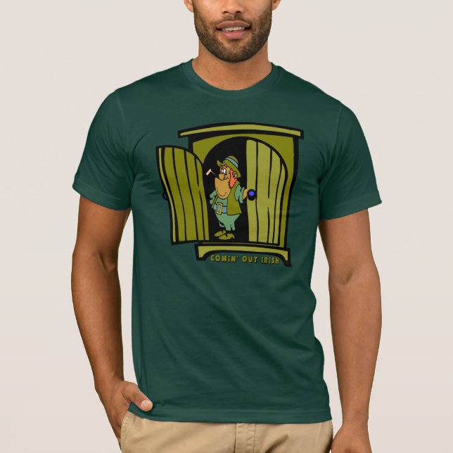 Comin ut irländsk T-tröja Tee (Framsida)