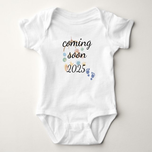 Coming soon baby announcement  t shirt (Framsida)