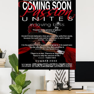 Coming Soon Engagement Display Poster