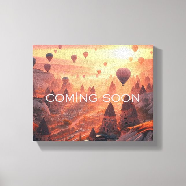 Coming Soon Vacation Ladscape Print Canvastryck (Framsida)