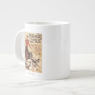 Comiot Motocycle Woman och Geese Promo Poster Jumbo Mugg