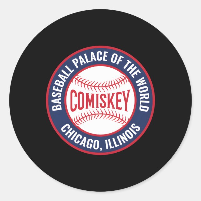Comiskey Park Chicago Runt Klistermärke (Framsida)
