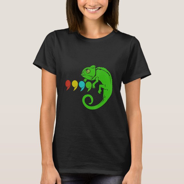Comma Chameleon T Shirt (Framsida)