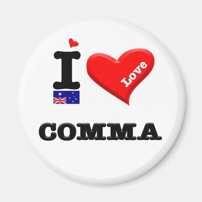 COMMA - I KÄRLEK MAGNET (Framsidan)