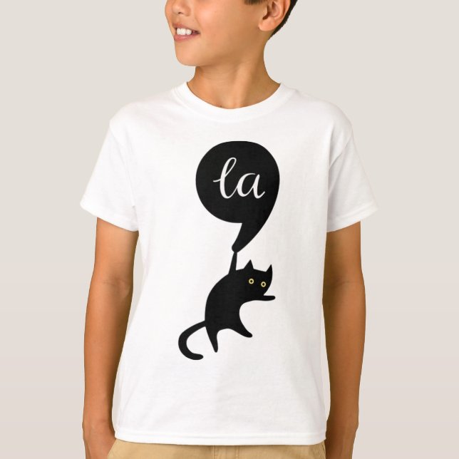 Comma La 2024 Cat T Shirt (Framsida)