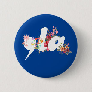 Comma la Blommigt Kamala Harris President Flowers Knapp