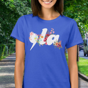 Comma la Blommigt Kamala Harris President Flowers T Shirt