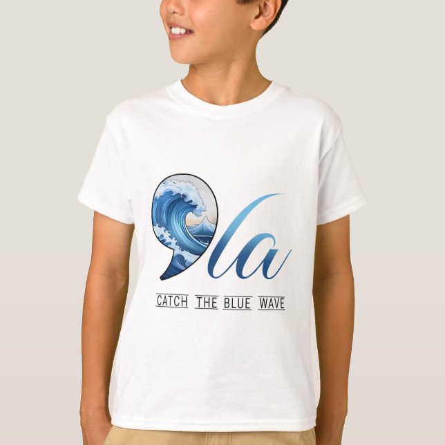 Comma La Catch, president för den blå våningen Kam T Shirt (Framsida)