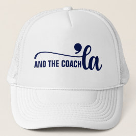 Comma la & Coach | Kamala Harris Coach Blue Keps