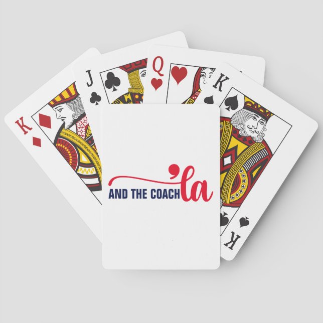 Comma la & Coach | Kamala Harris Coach Casinokort (Baksidan)