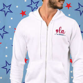 Comma la & Coach-Kamala Harris Tim Walz Fullt-Zip T Shirt
