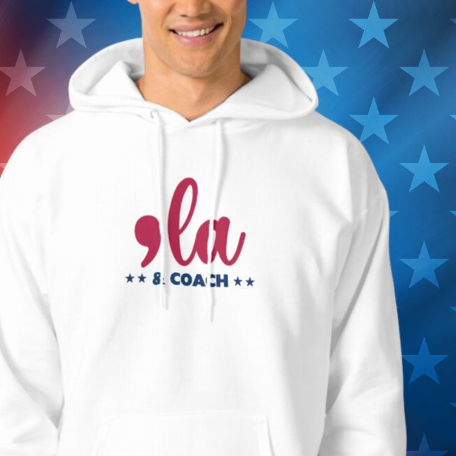 Comma la & Coach-Kamala Harris Tim Walz Hoodie (Skapare uppladdad)