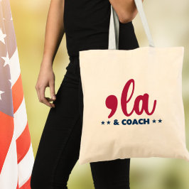 Comma la & Coach-Kamala Harris Tim Walz Tygkasse