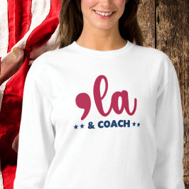 Comma la & Coach-Kamala Harris Tim Walz Women's T Shirt