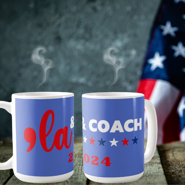 Comma La & Coach Stars Blue Kaffemugg (Skapare uppladdad)