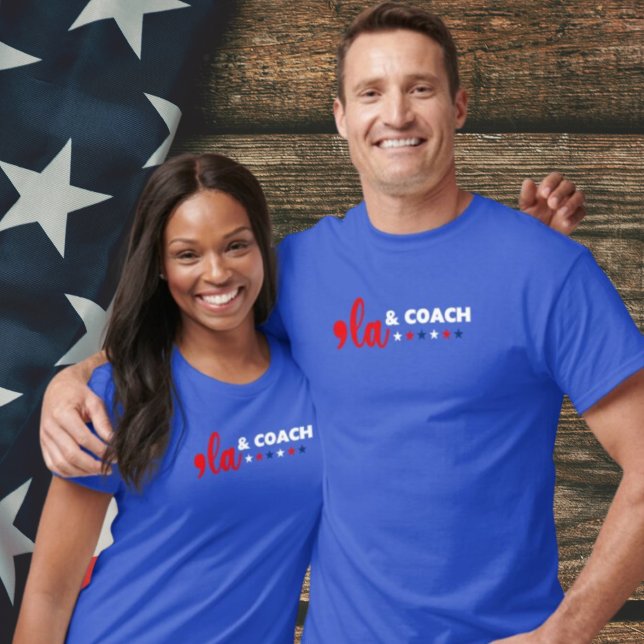Comma La & Coach Stars Blue T-Shirt (Skapare uppladdad)