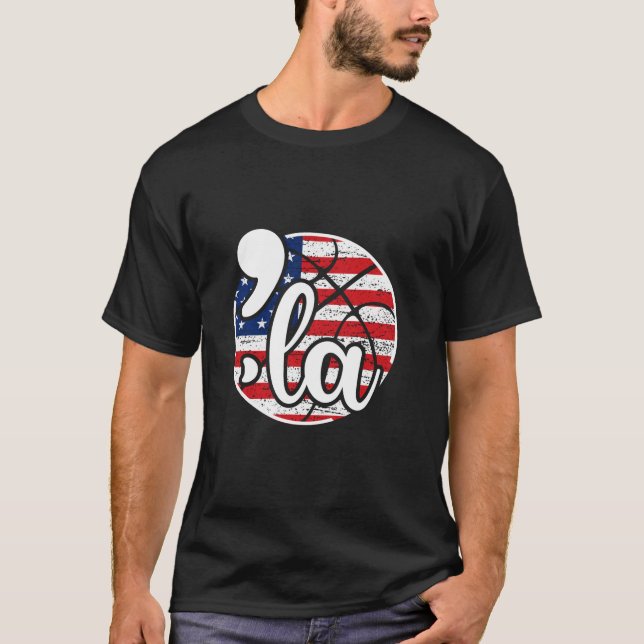 Comma La for Basketball Fläkt T Shirt (Framsida)