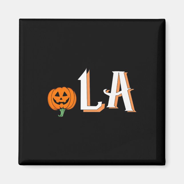 Comma La Funny Kamala Harris 2024 Halloween Pumpki Magnet (Framsidan)
