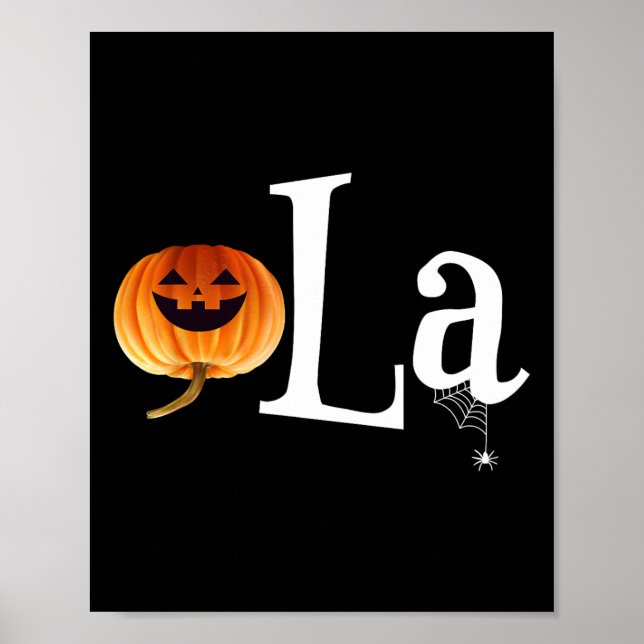 Comma La Funny Kamala Harris Halloween Pumpkin Man Poster (Framsidan)