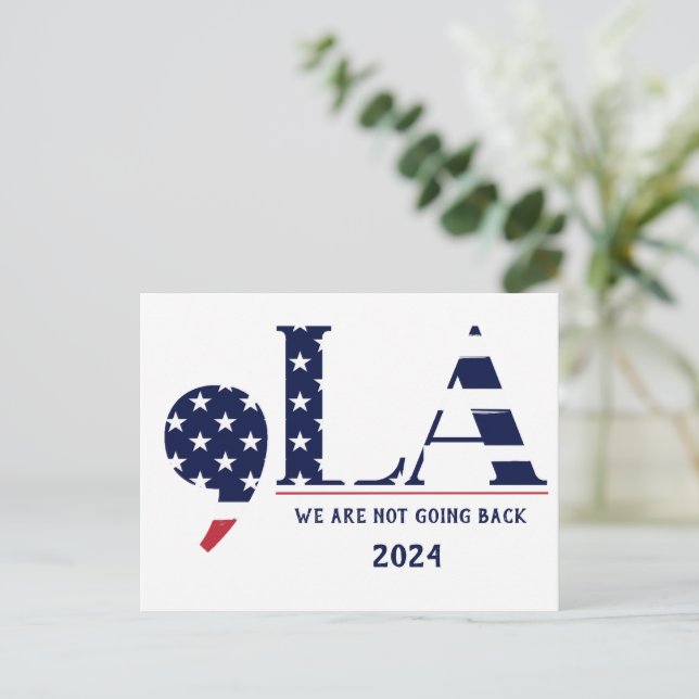 Comma La Harris för president 2024 Vykort (Stående Fram)