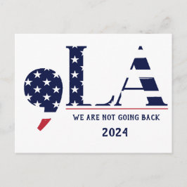 Comma La Harris för president 2024 Vykort