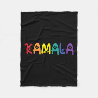 Comma La Harris Funny Cat Lettering Lgbt Rainbow F Fleecefilt