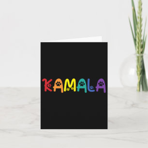 Comma La Harris Funny Cat Lettering Lgbt Rainbow F Kort