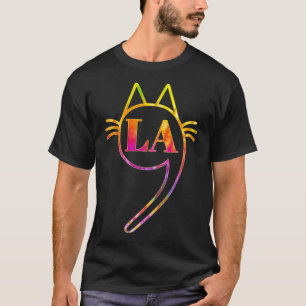 Comma La Kamala Cat Tie Dye Retro Harris 2024 Wome T Shirt