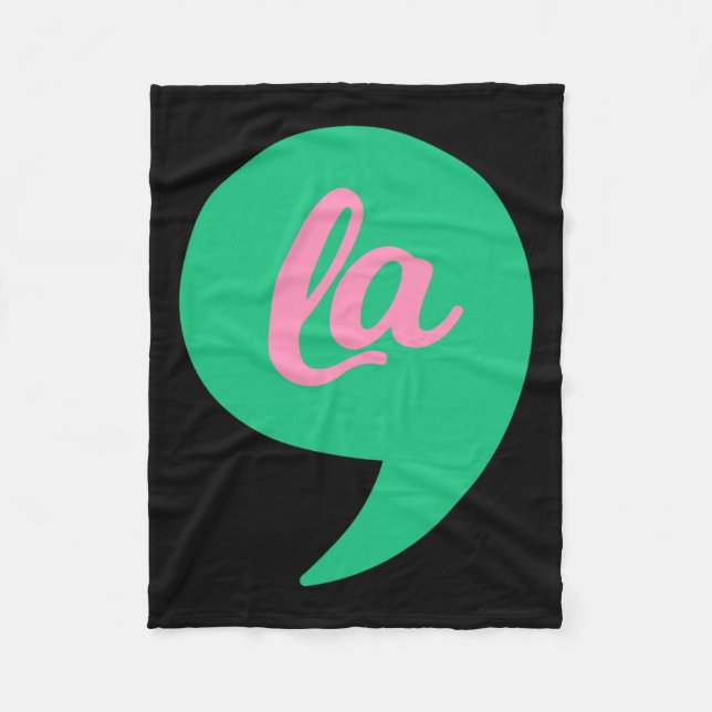 Comma La Kamala Harris 2022 Val Voting Costum Fleecefilt (Framsidan)