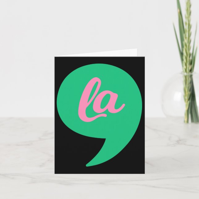 Comma La Kamala Harris 2022 Val Voting Costum Kort (Framsida)