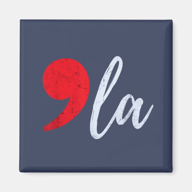 Comma La Kamala Harris 2024 President Funny Magnet (Framsidan)