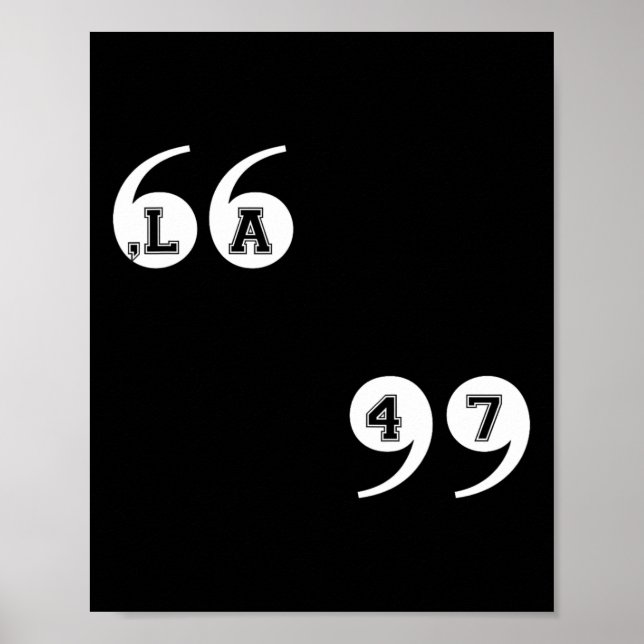Comma La Kamala Harris 47 Poster (Framsidan)