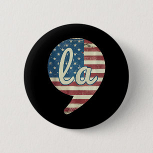 Comma La Kamala Harris American Flagga Comma + La Knapp