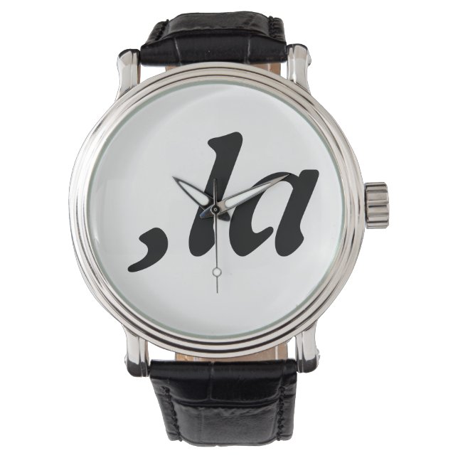 Comma La Kamala Harris - anpassad textdesign Armbandsur (Framsida)