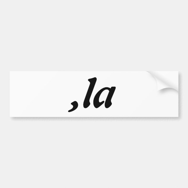 Comma La Kamala Harris - anpassad textdesign Bildekal (Framsidan)