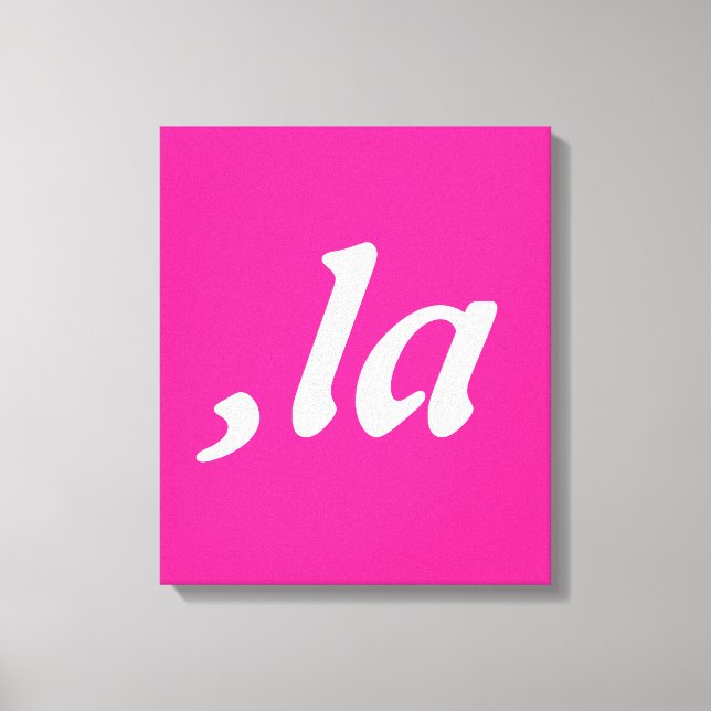 Comma La Kamala Harris - anpassad textdesign Canvastryck (Framsida)