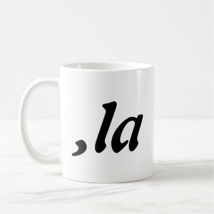 Comma La Kamala Harris - anpassad textdesign Kaffemugg