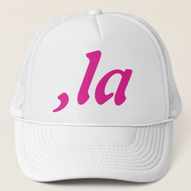 Comma La Kamala Harris - anpassad textdesign Keps (Framsida)