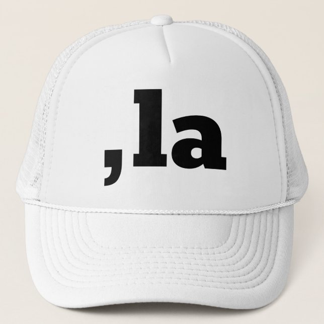 Comma La Kamala Harris - anpassad textdesign Keps (Framsida)