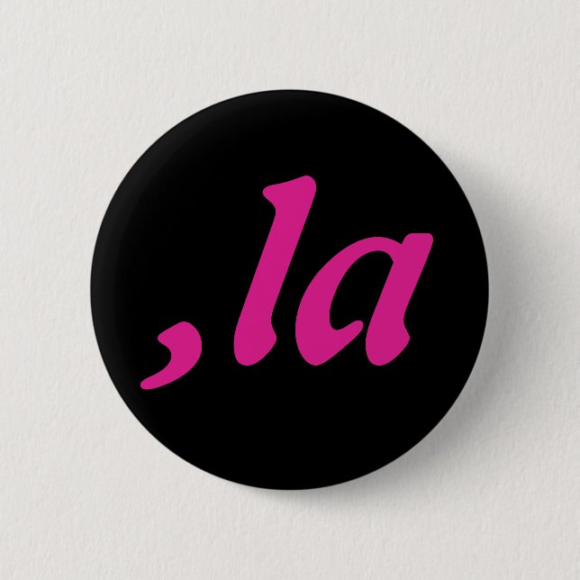Comma La Kamala Harris - anpassad textdesign Knapp (Framsida)