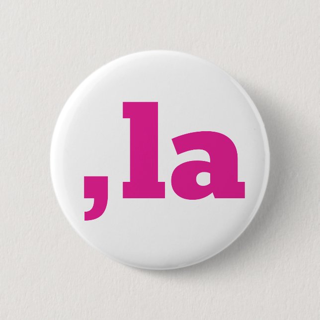 Comma La Kamala Harris - anpassad textdesign Knapp (Framsida)