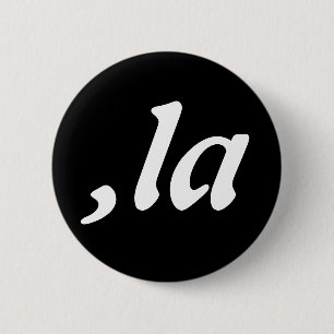 Comma La Kamala Harris - anpassad textdesign Knapp