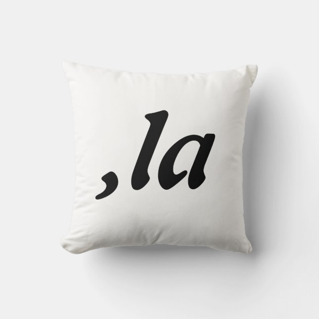 Comma La Kamala Harris - anpassad textdesign Kudde (Framsida)