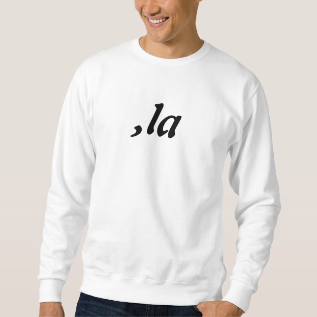 Comma La Kamala Harris - anpassad textdesign Lång Ärmad Tröja (Framsida)