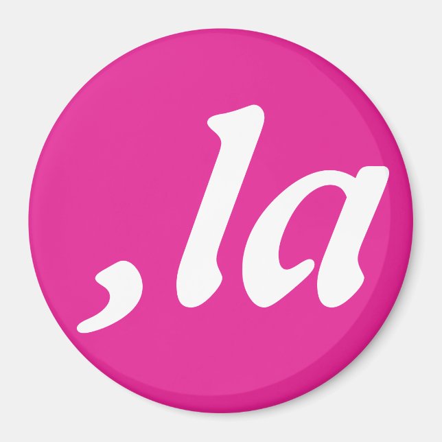 Comma La Kamala Harris - anpassad textdesign Magnet (Framsidan)