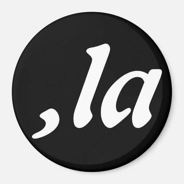 Comma La Kamala Harris - anpassad textdesign Magnet (Framsidan)
