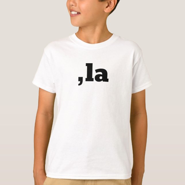 Comma La Kamala Harris - anpassad textdesign T Shirt (Framsida)