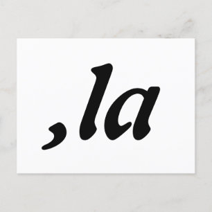 Comma La Kamala Harris - anpassad textdesign Vykort