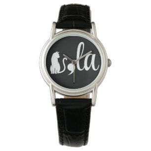 Comma La Kamala Harris - cat mamma för Kamala Armbandsur