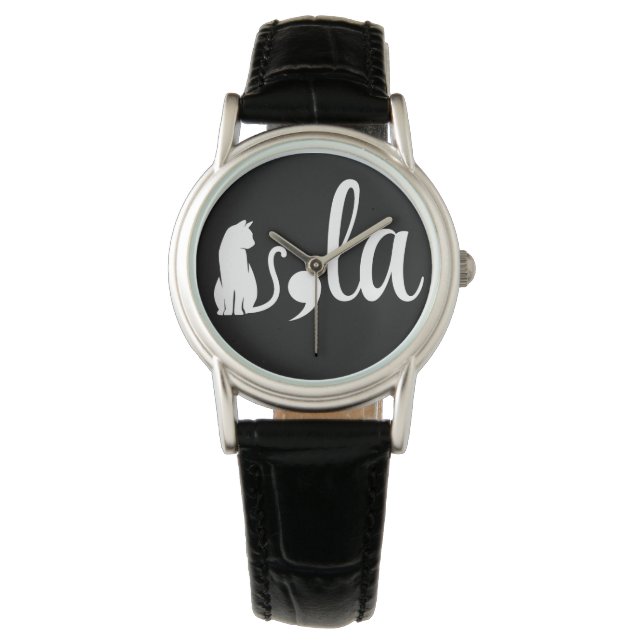 Comma La Kamala Harris - cat mamma för Kamala Armbandsur (Framsida)